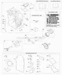 Camshaft Crankshaft Cylinder Manual Warning Label Engine Gasket Set Piston RingsConnecting Rods Diagram and Parts List for 474177-0100-E1  Briggs and Stratton Engine